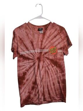 Santa Cruz Orange & Yellow Logo Tie-Dye Tee